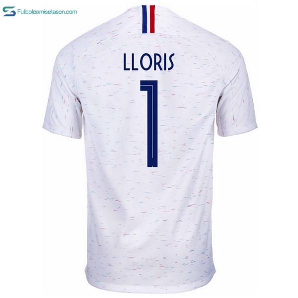 Camiseta Francia 2ª Lloris 2018 Blanco